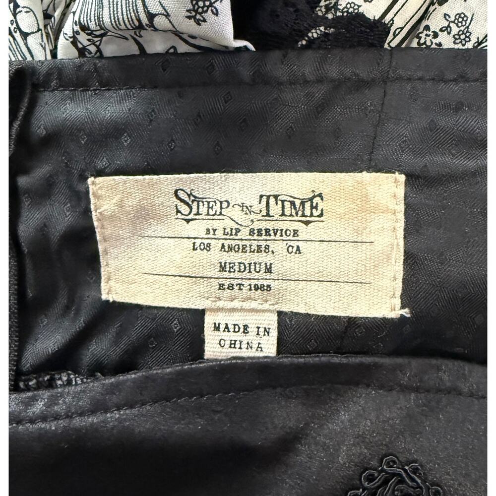 Vintage Lip Service Winchester Emporium Steampunk Victorian High Waist Skirt - Picture 12 of 13